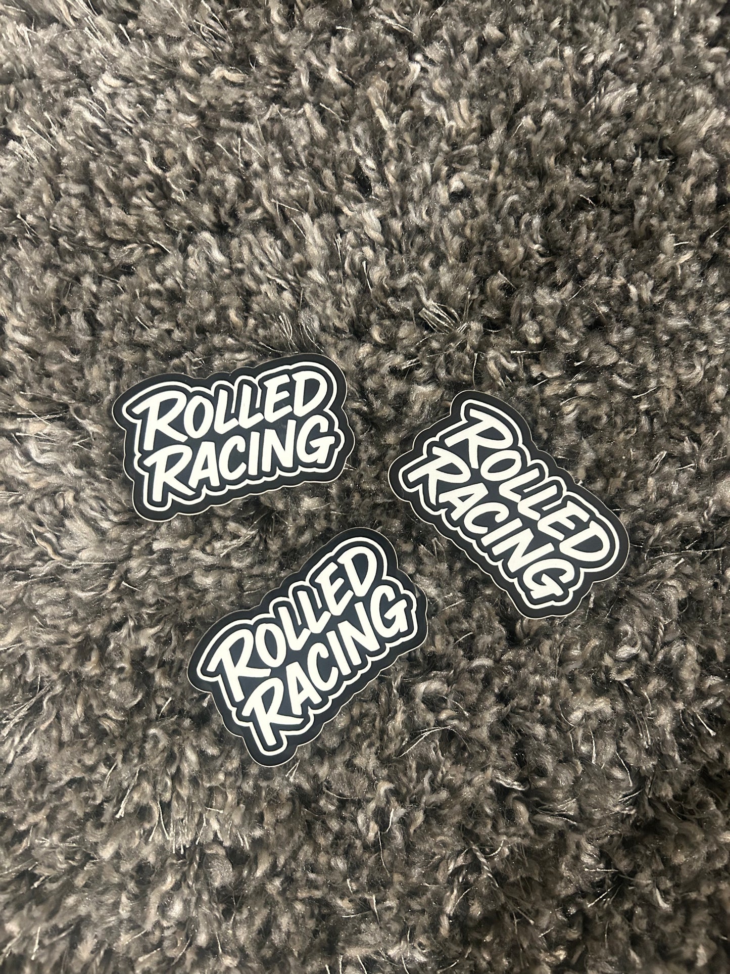 "ROLLED RACING" 3ct Sticker Pack